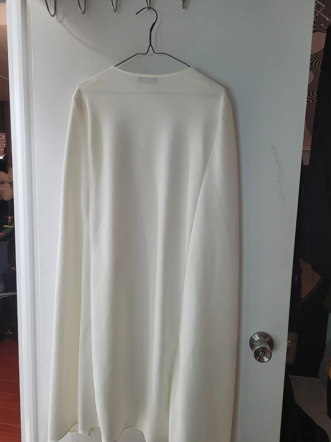 White Open Front Cardigan - sleeveless - photo 2