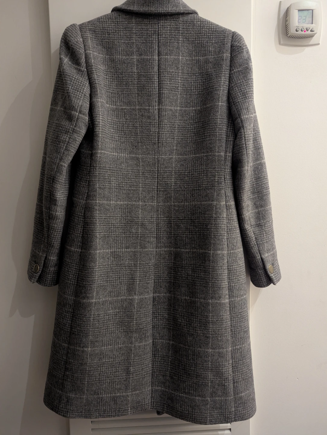 Club Monaco Plaid Double-Breasted Wool Blend Coat XS - photo 3