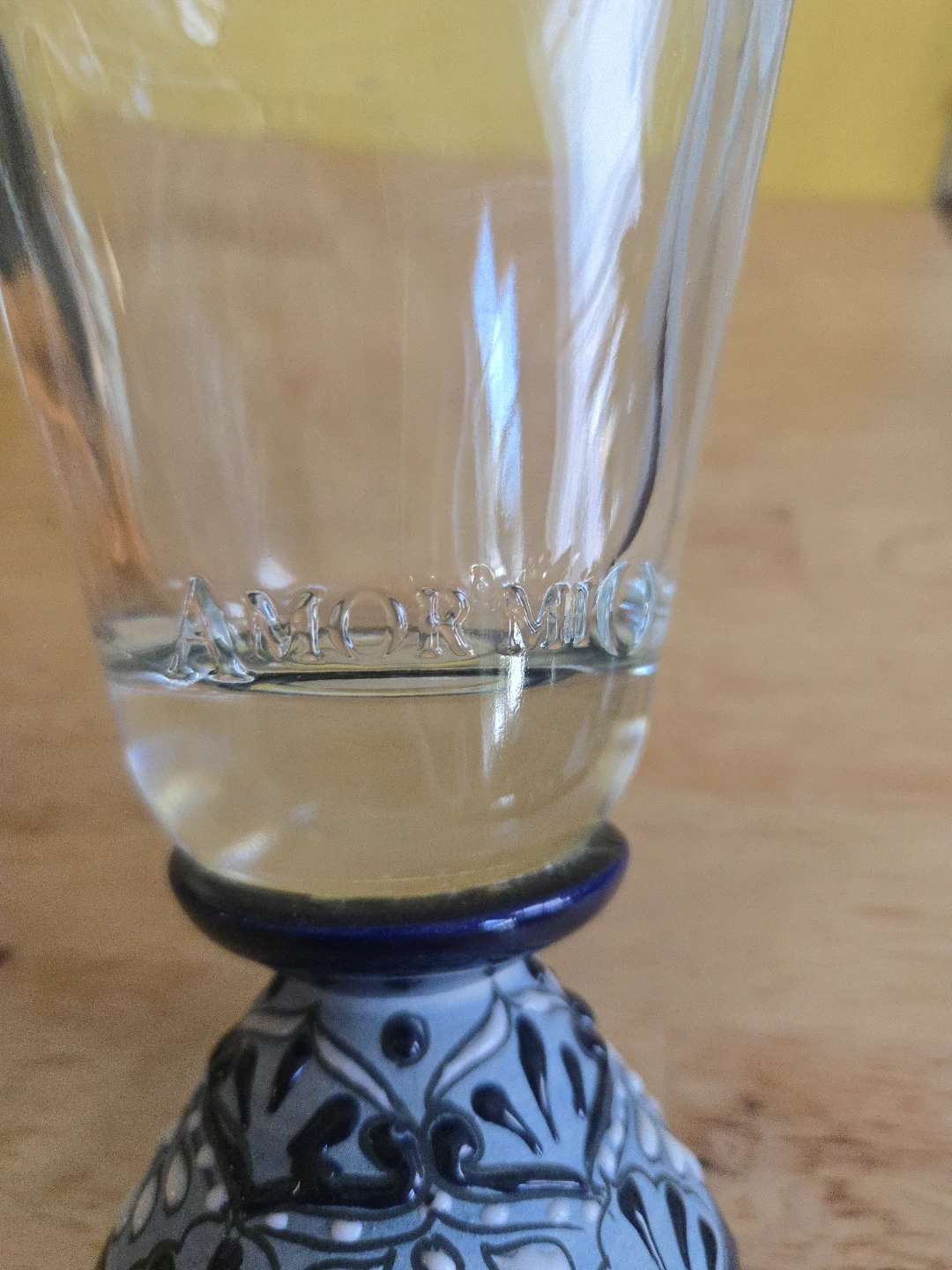 Decorative Glass Bottle with Ceramic Base - photo 5