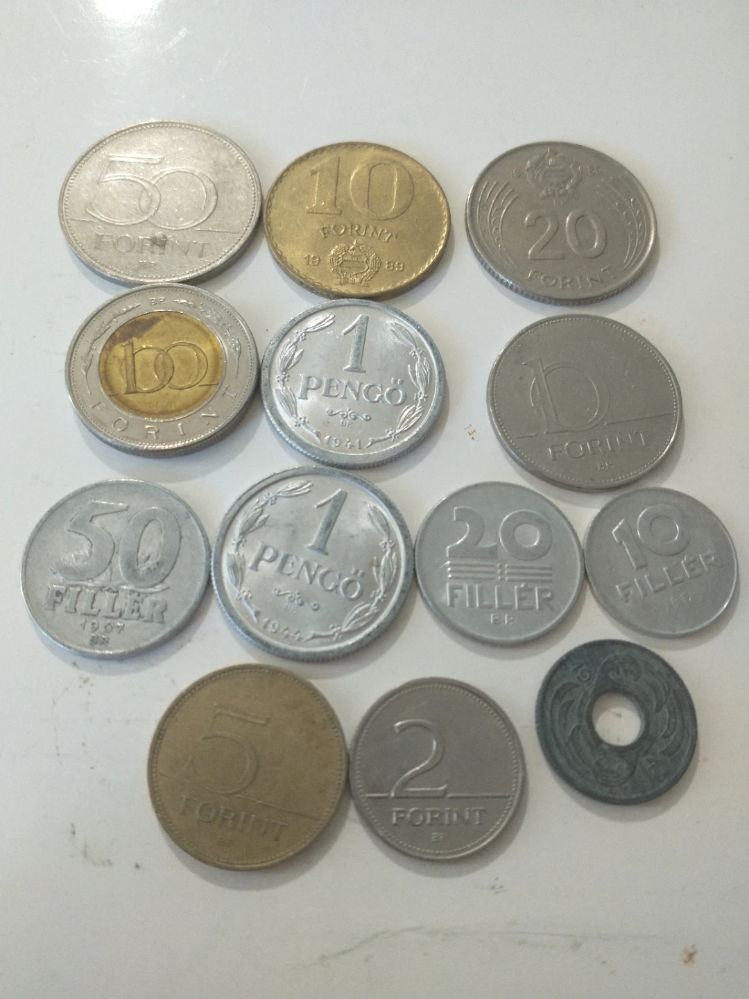 Lot of 13 Hungary coins 1944-1988