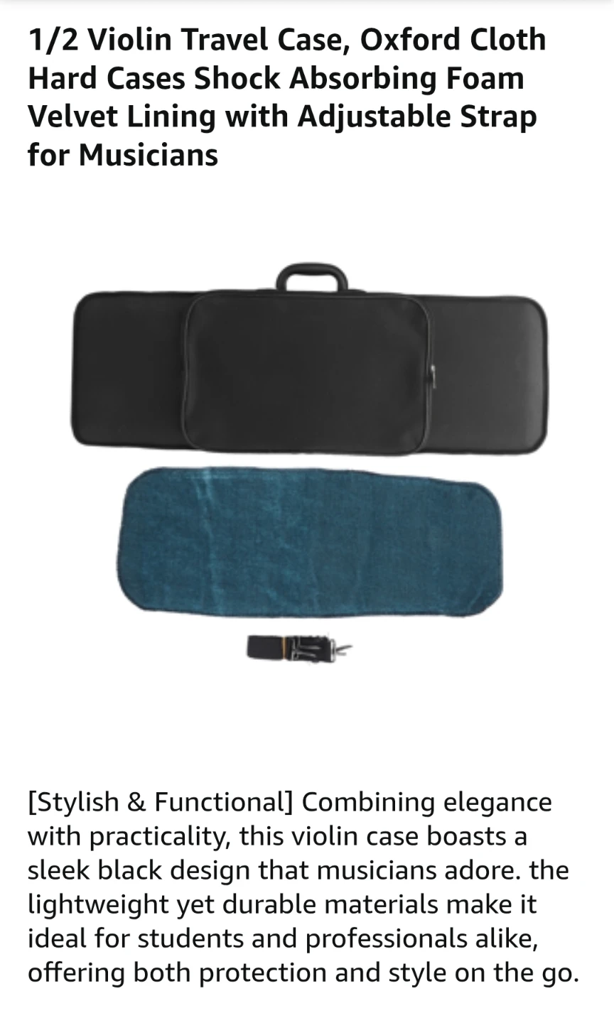 1/2 Violin Travel Case - photo 5