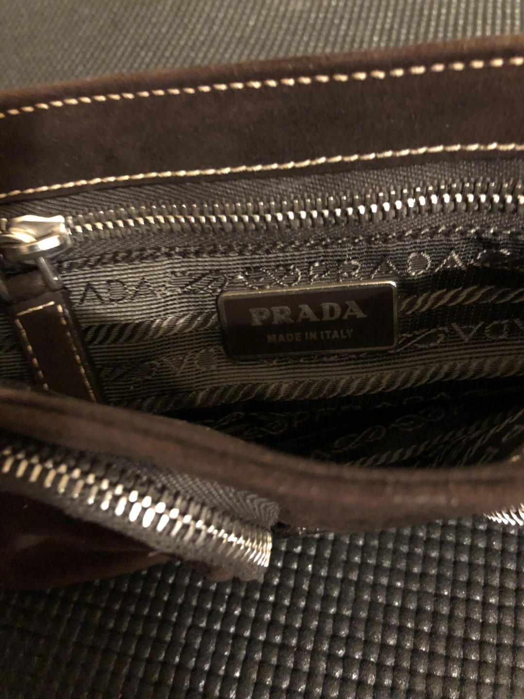 Prada Suede Shoulder Bag - photo 3