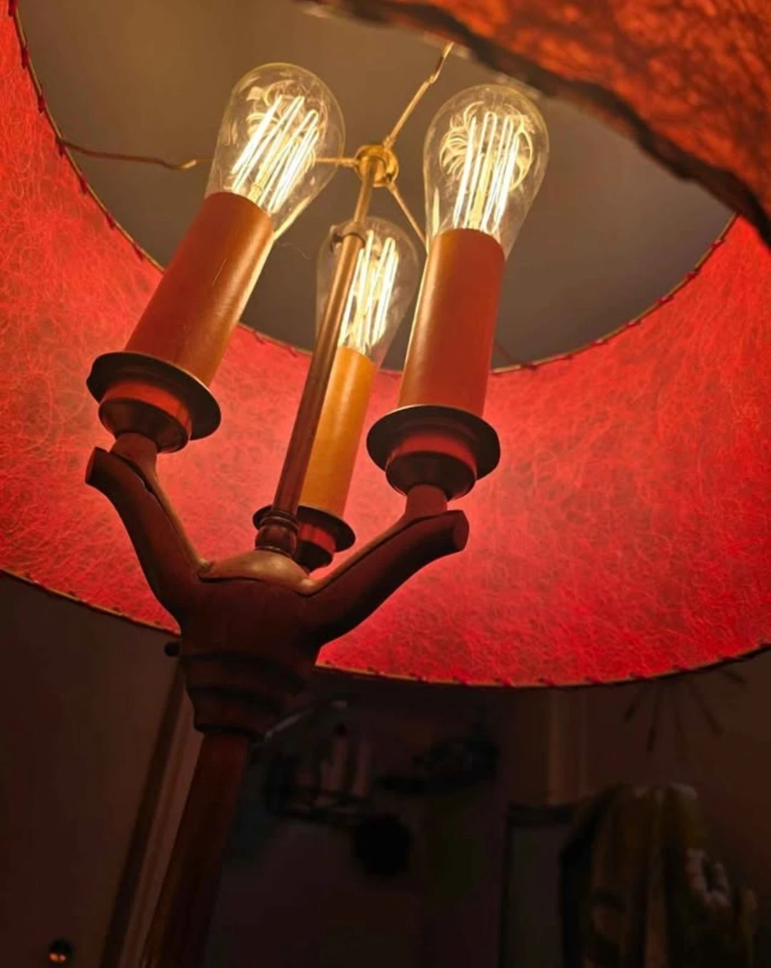 Vintage Floor Lamp with 3 Bulbs - photo 2