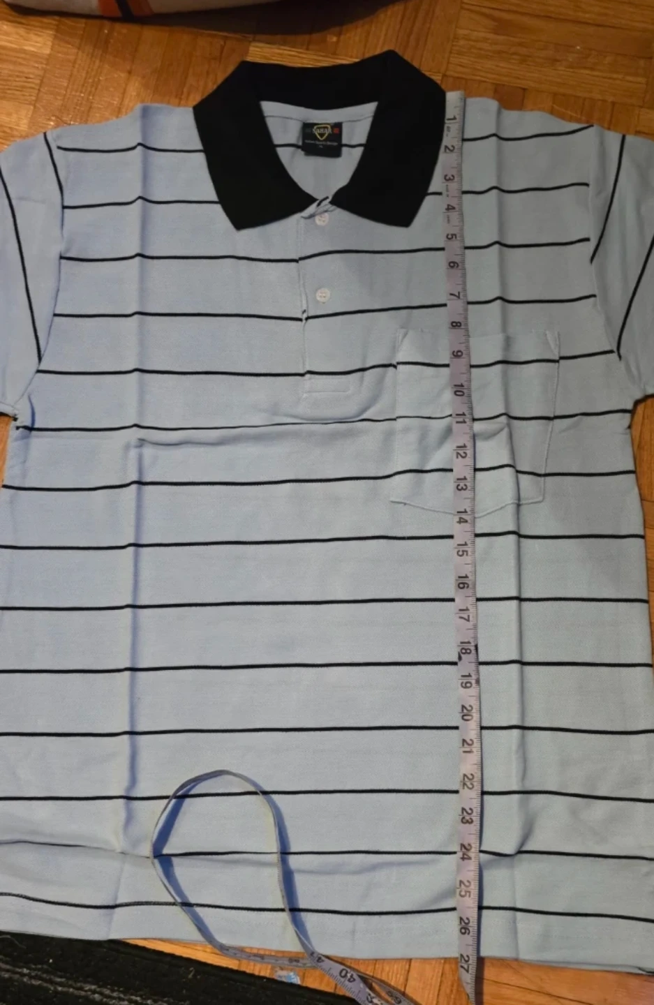 ⚽️$5 Light Blue Striped T-Shirt - photo 3