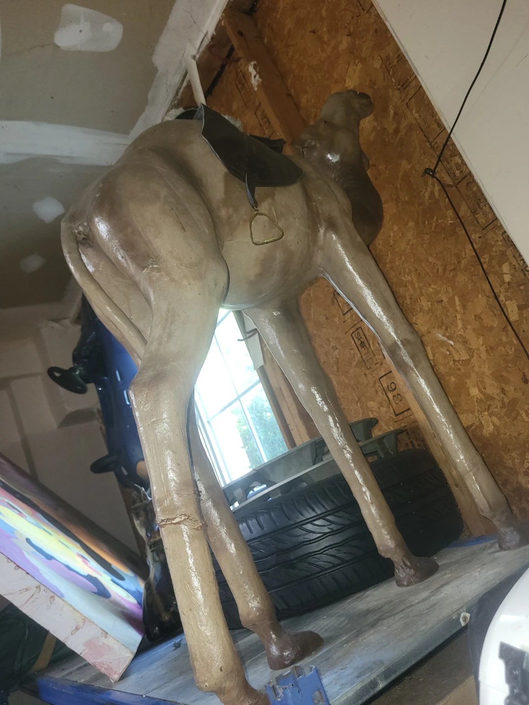 Decorative Camel Statue with Saddle