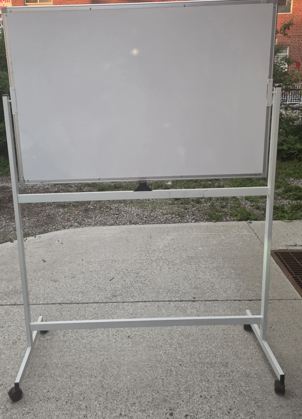 Large Double-Sided Whiteboard with Stand