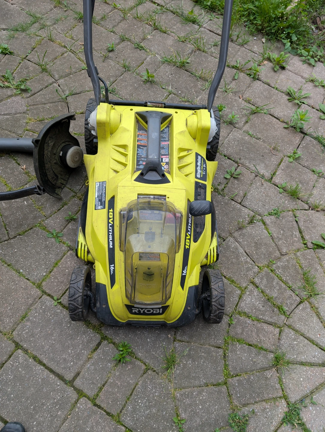Ryobi 18V Lithium Lawn Mower No Battery & Charger - photo 3