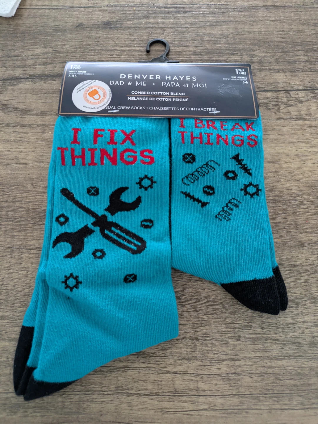 New. Dad & Me Crew Socks. Father's Day gift. Dad and kid. - photo 4