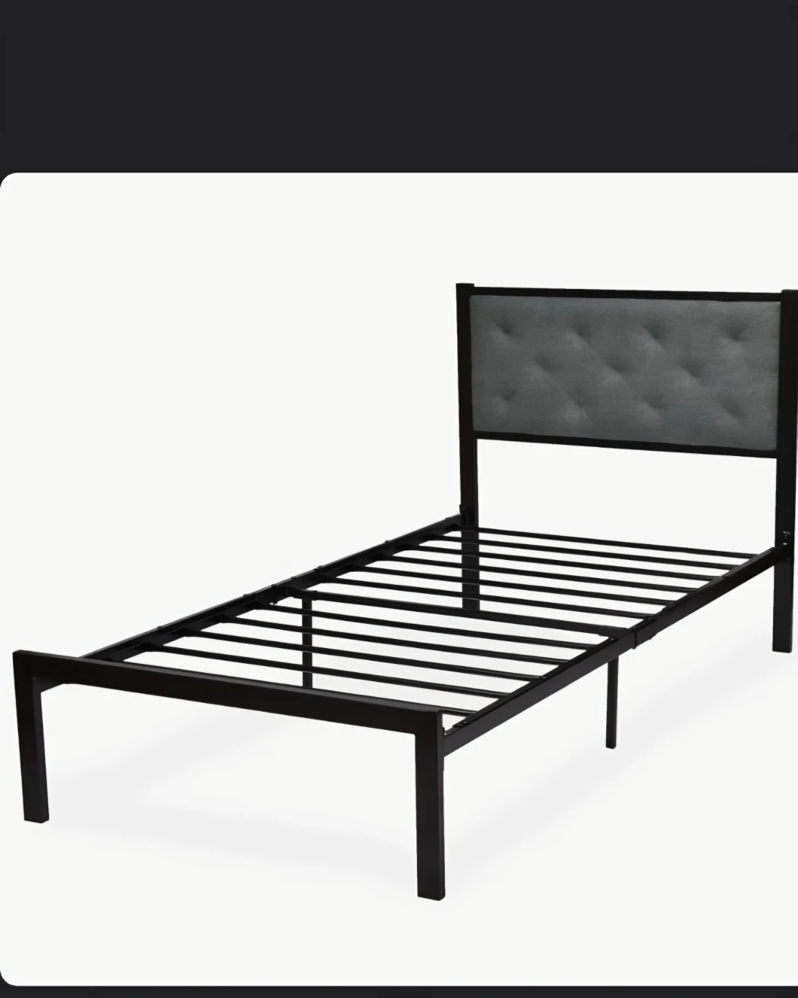 Twin XL  Size Upholstered Bed Frame with Headboard