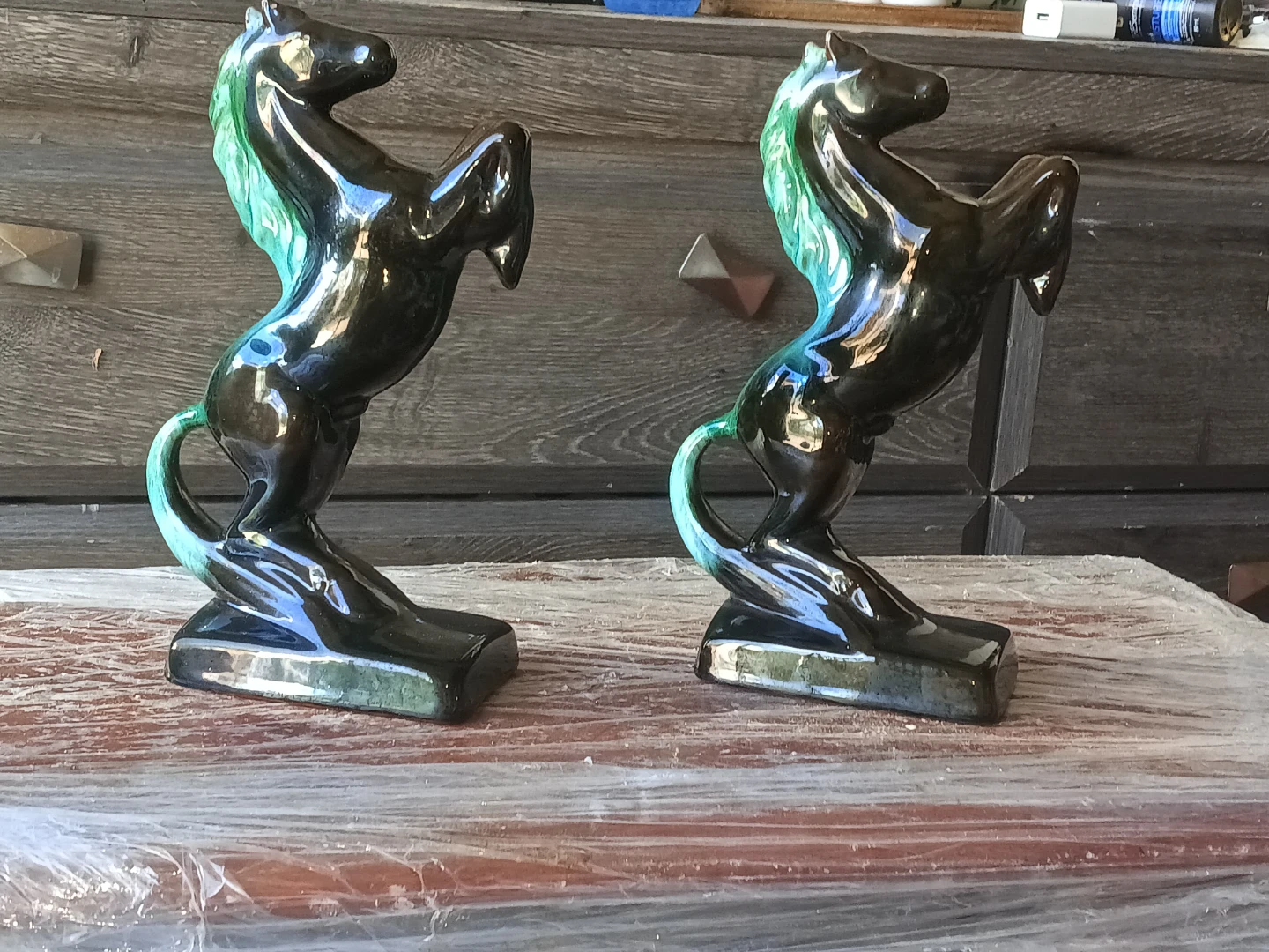 Pair of Vintage Ceramic Horses