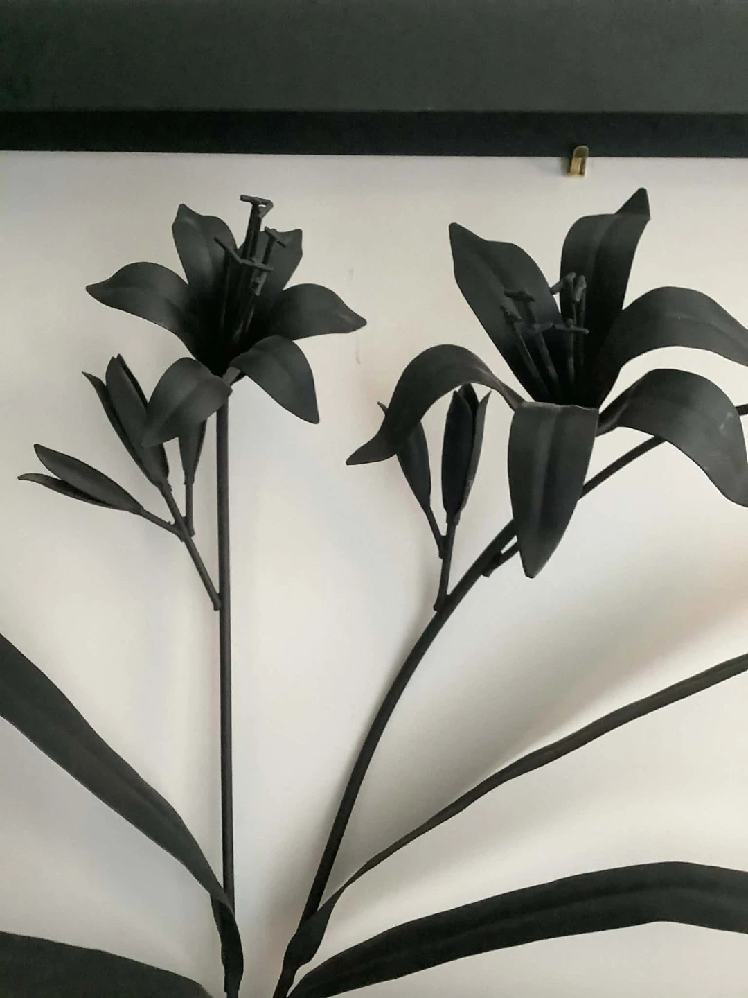 ⚽Black Lily Metal Wall Art - photo 2