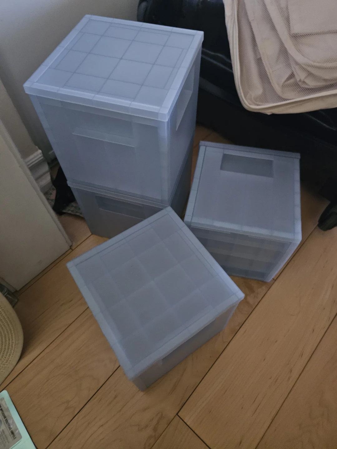 Stackable Storage Bins with Lids