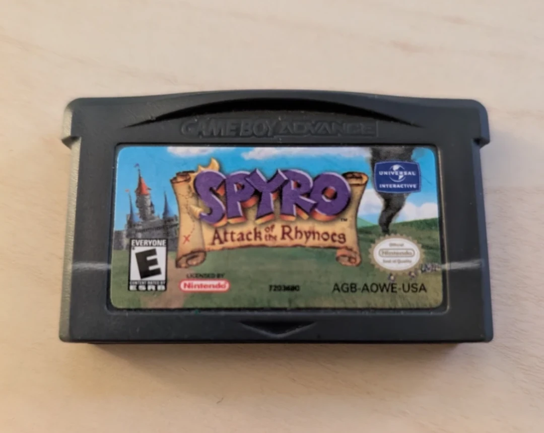 GBA Spyro: Attack of the Rhynocs Cartridge
