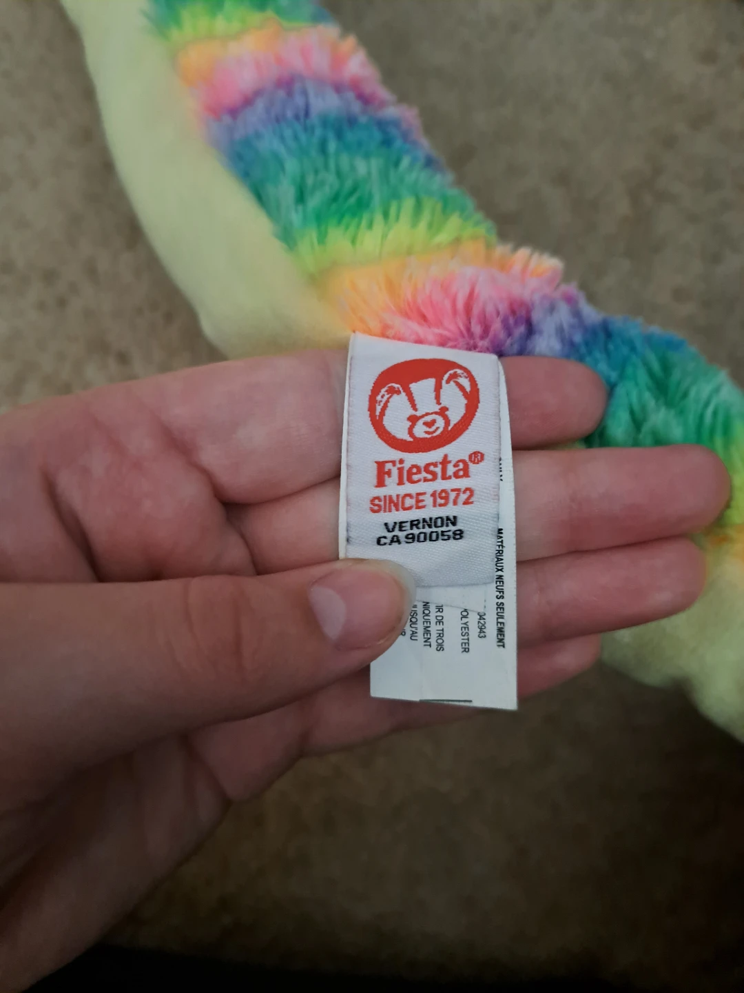 Rainbow Diamond Snake Plush - 62in - photo 3