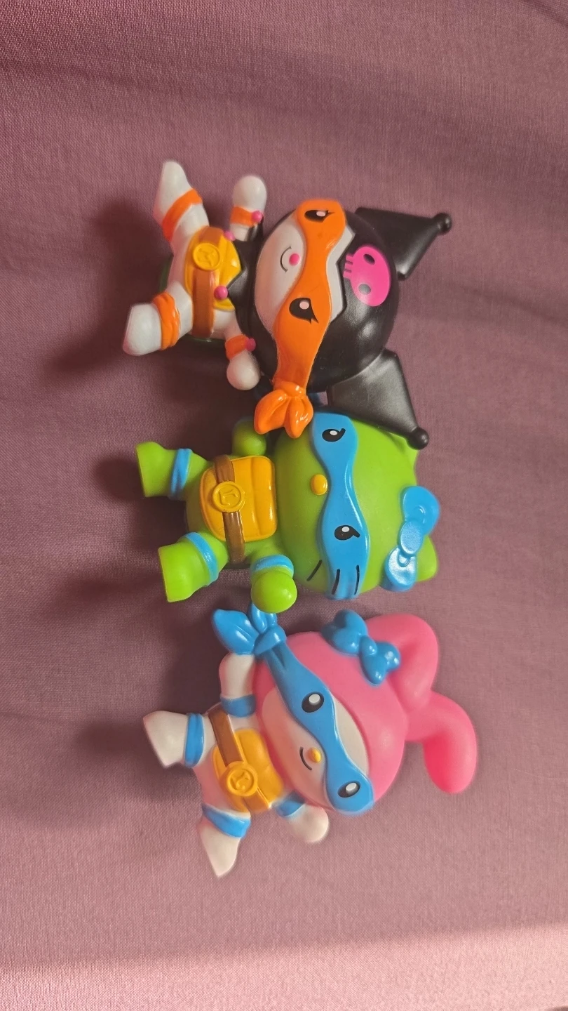 Sanrio TMNT Characters Mini Figures Lot