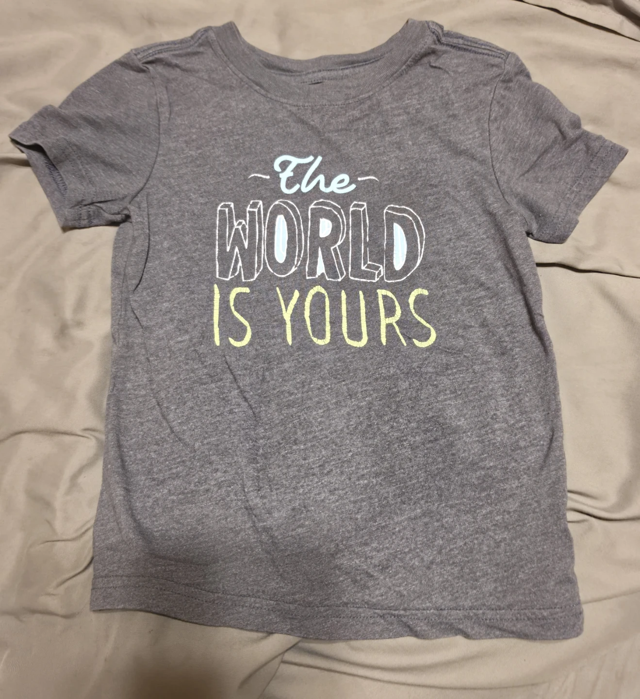 Gray "The World Is Yours" T-Shirt