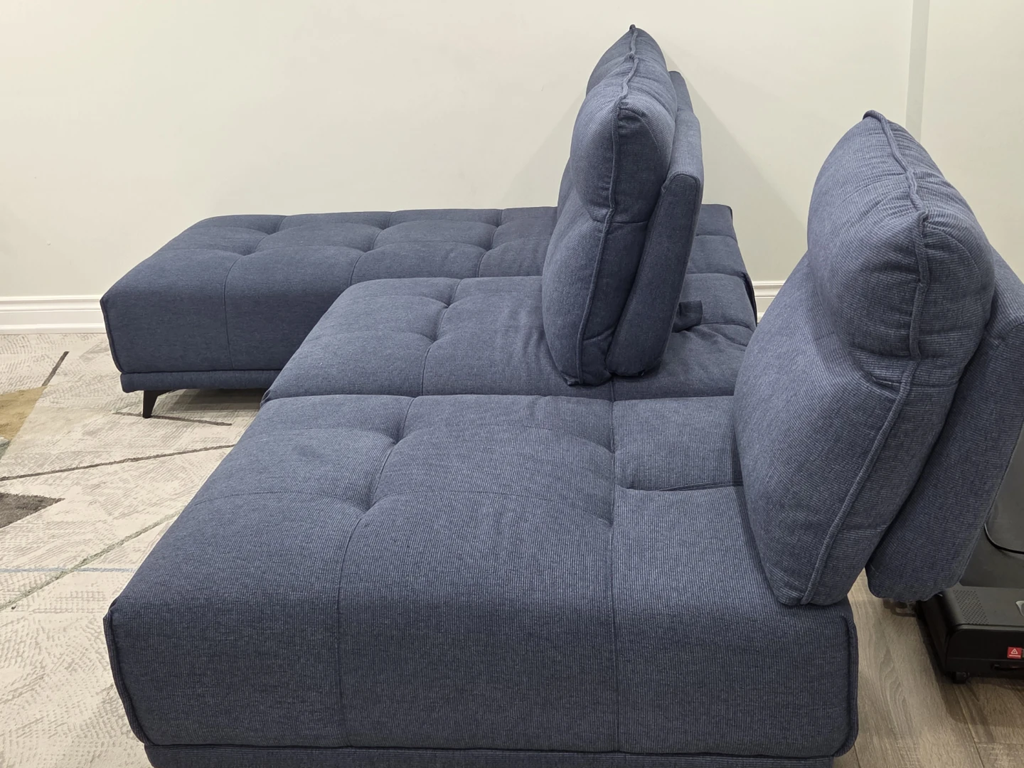 Blue Sectional Sofa - photo 4