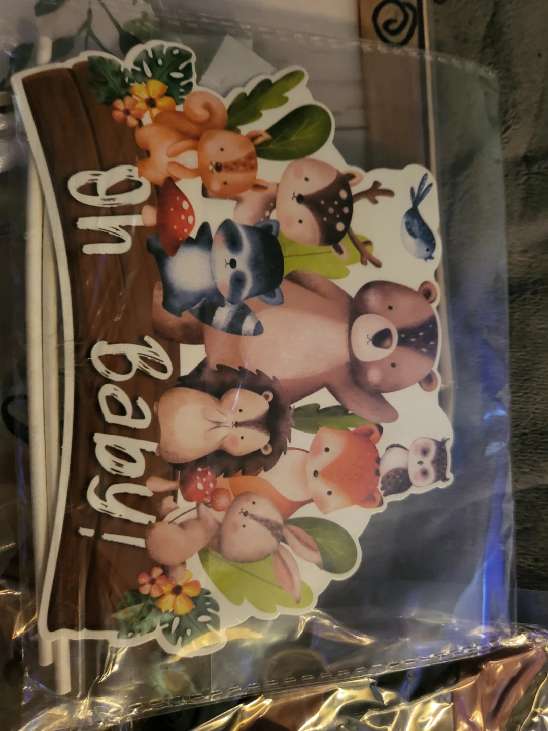Oh Baby! Woodland Creatures Cake Toppers & Banner Set - photo 3