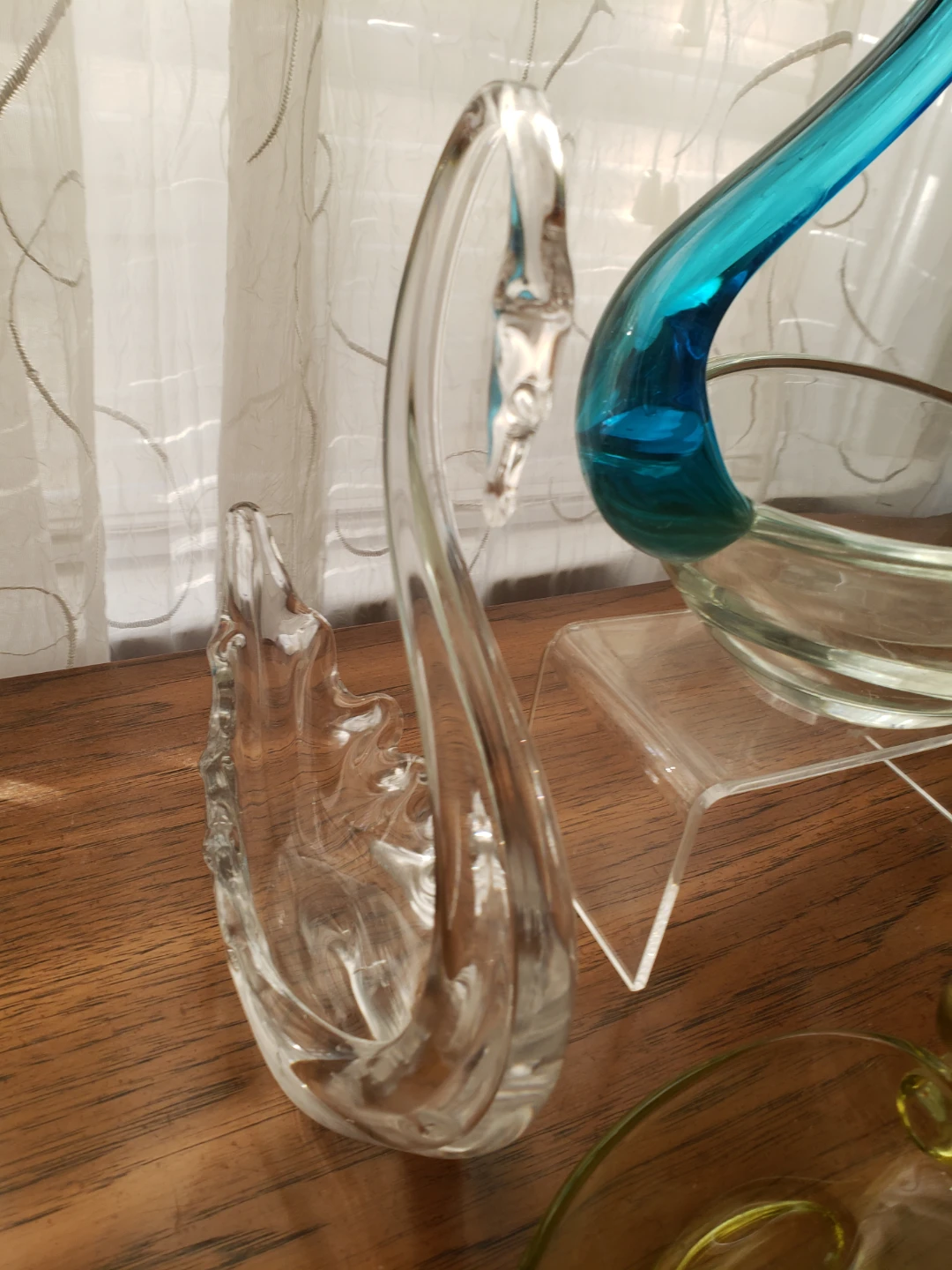 Set of 4 Glass Swan Trinket Dishes - photo 5