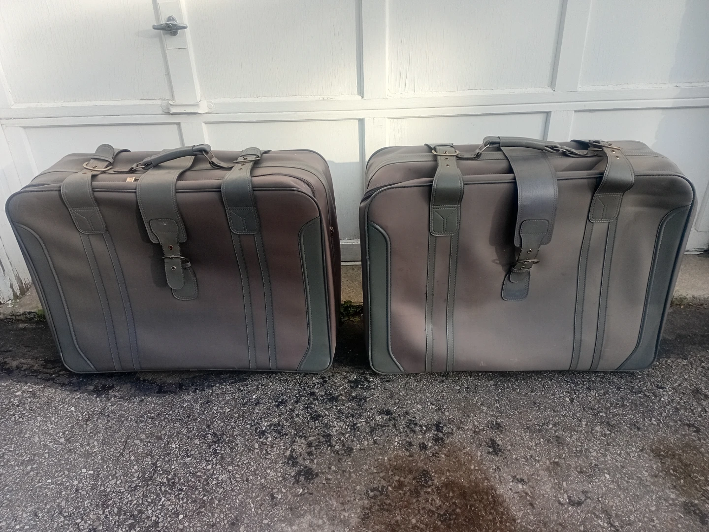 Vintage Luggage Set - Two Suitcases