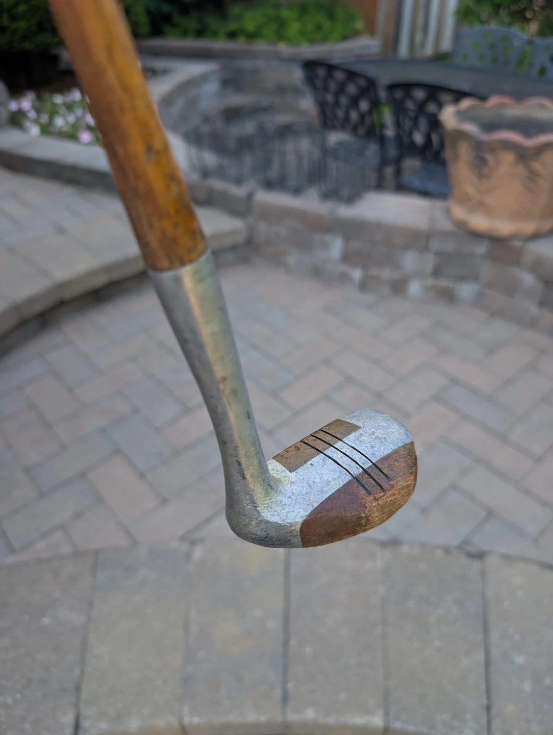 Vintage Hickory Otey Crisman Golf Putter -