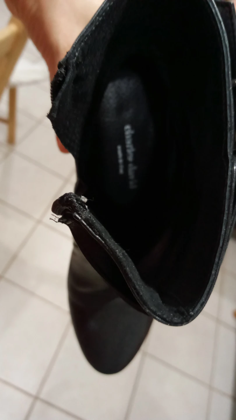 Charles David Black Leather Ankle Boots⚽ - photo 4