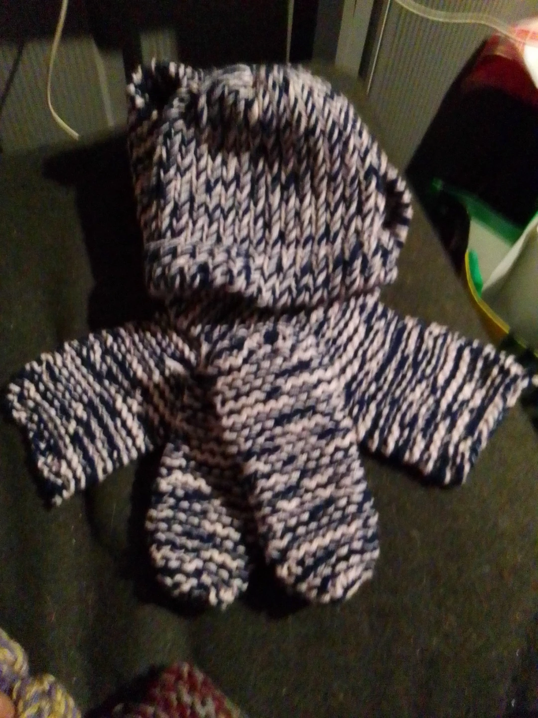 Hand-Knit Hat , Scarf and slipper Sets - photo 3
