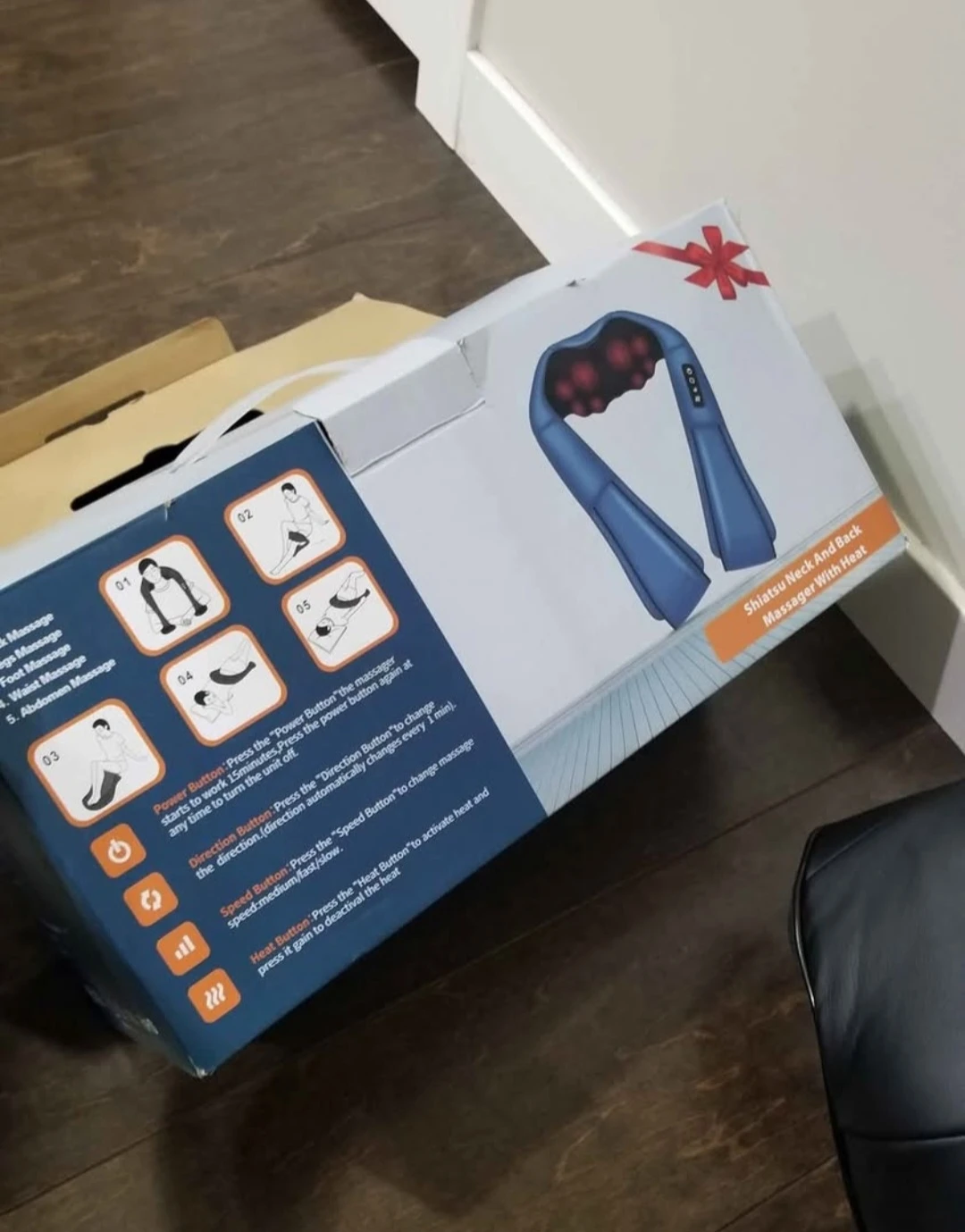 Neck Massager with Heat,Shiatsu Back Neck and Shoulder Mas... - photo 2