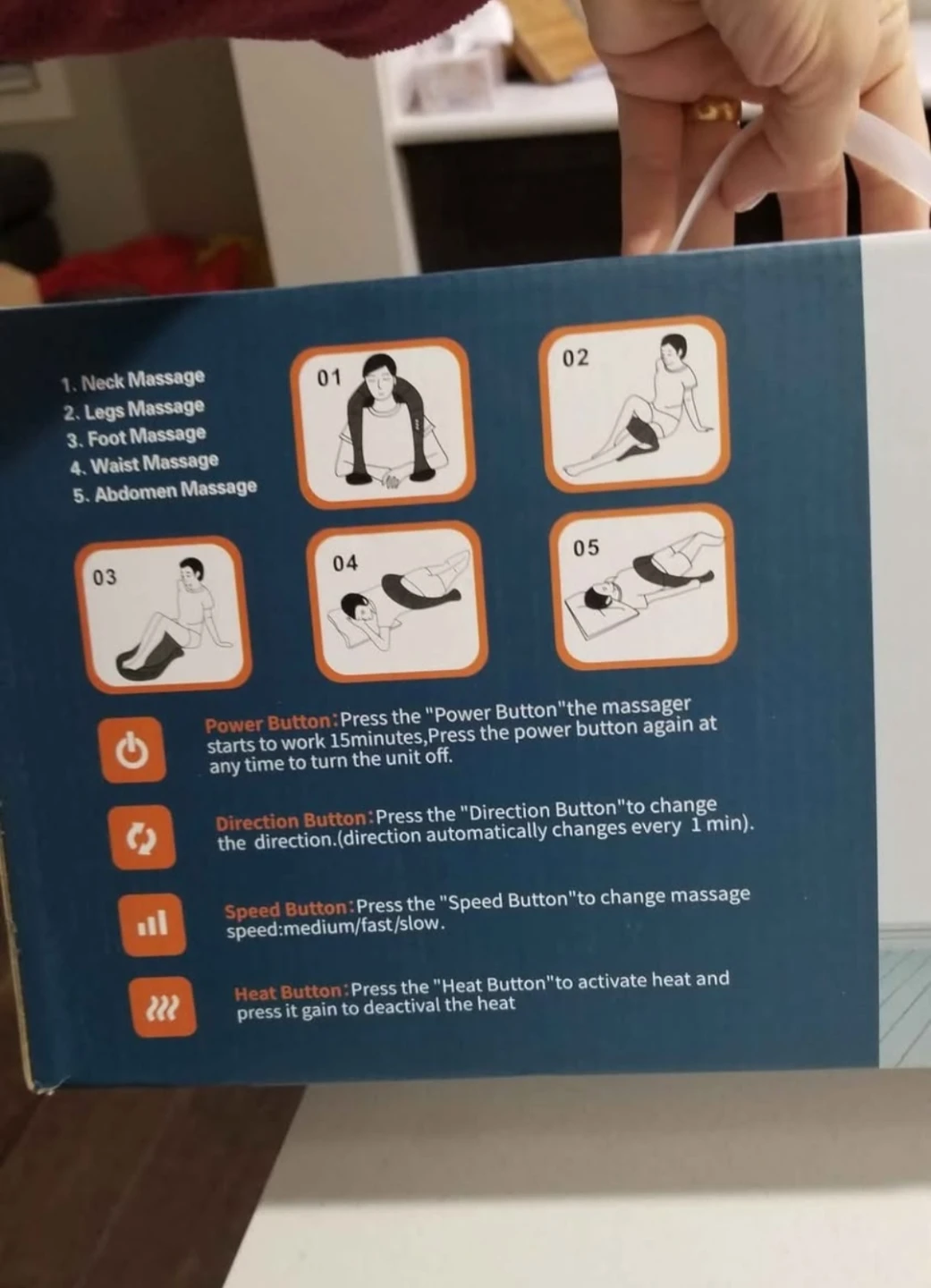 Neck Massager with Heat,Shiatsu Back Neck and Shoulder Mas... - photo 3