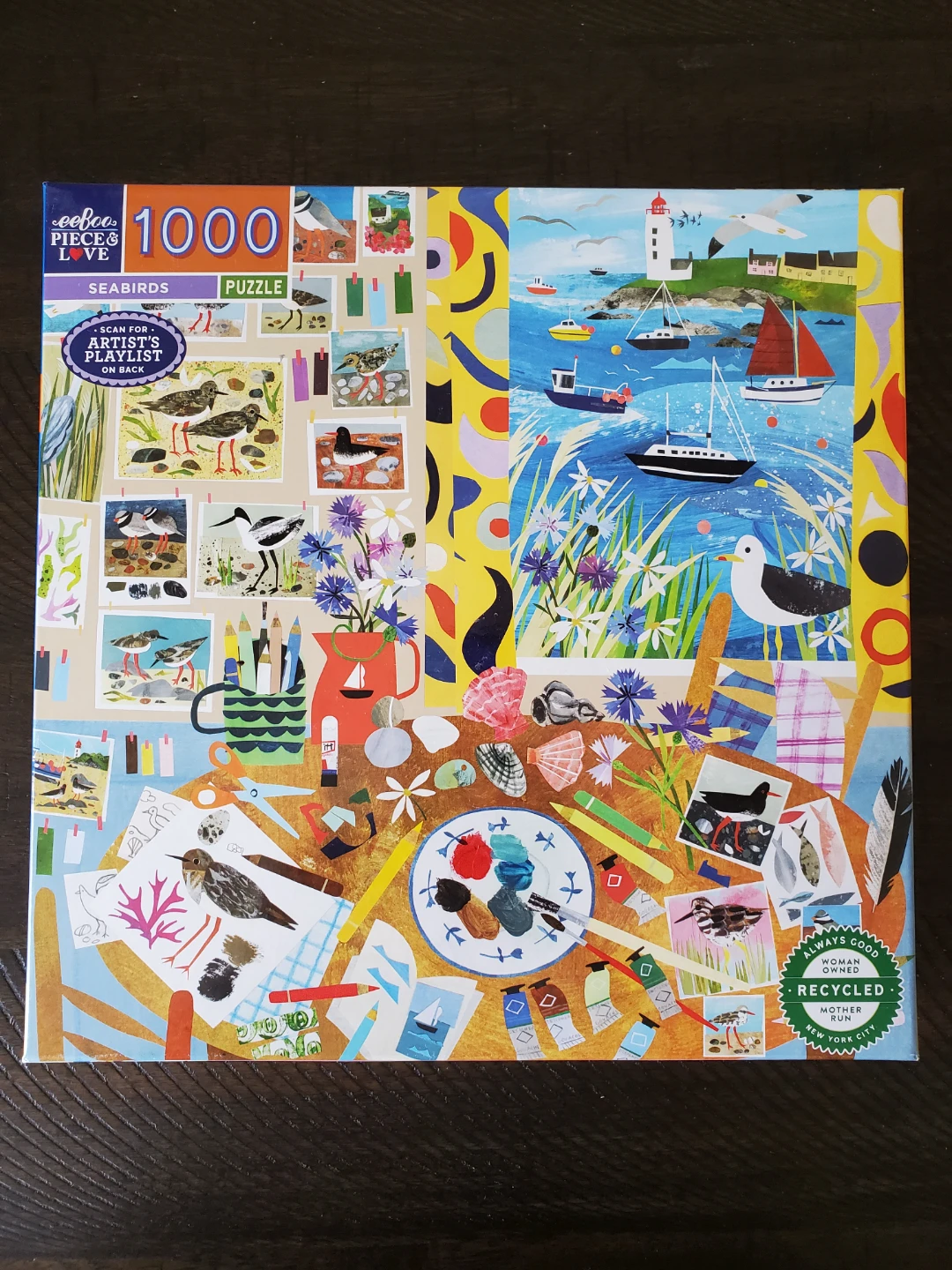 eeBoo 1000 Piece "Seabirds" Puzzle ⚽️