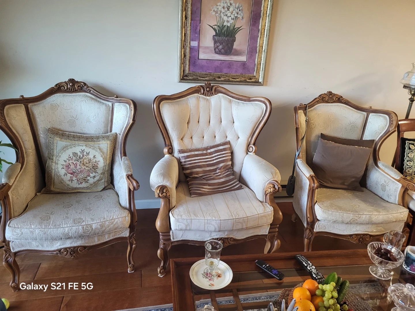 Vintage Accent Chairs (Set of 4).