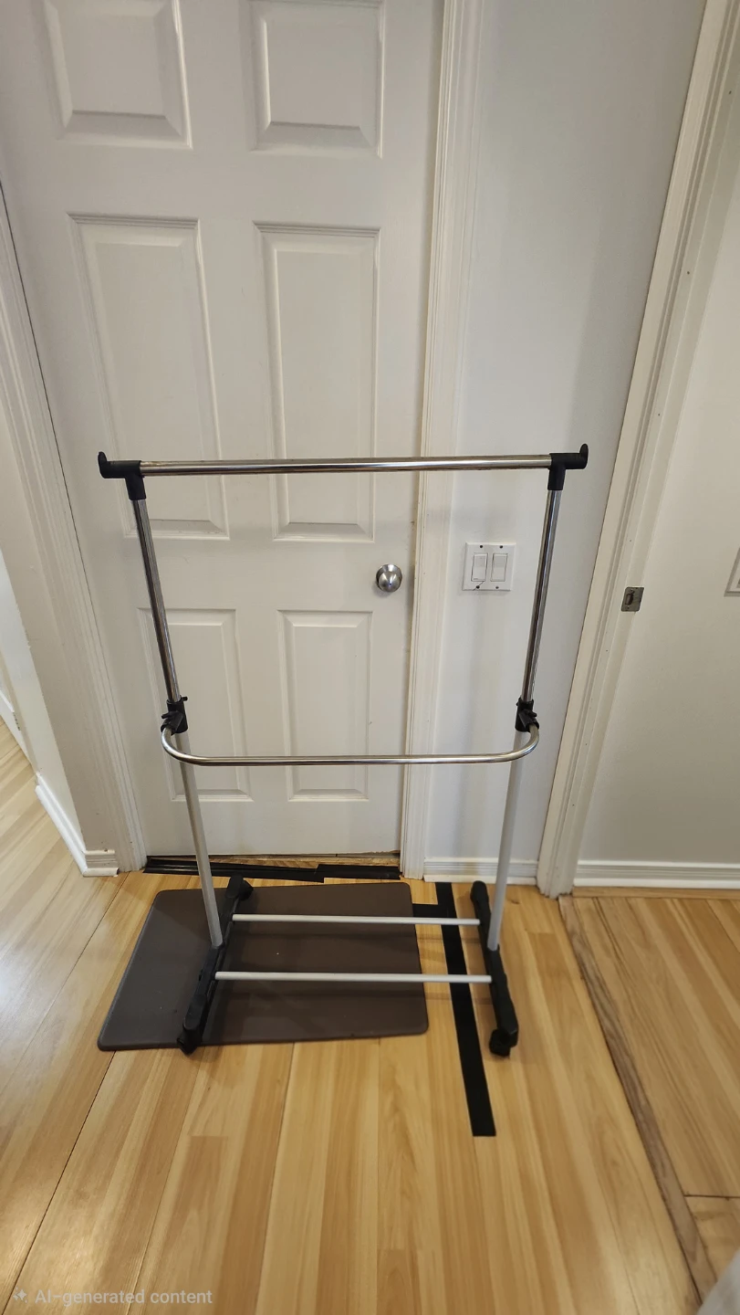 Adjustable Garment Rack with  adjustable Double Bar