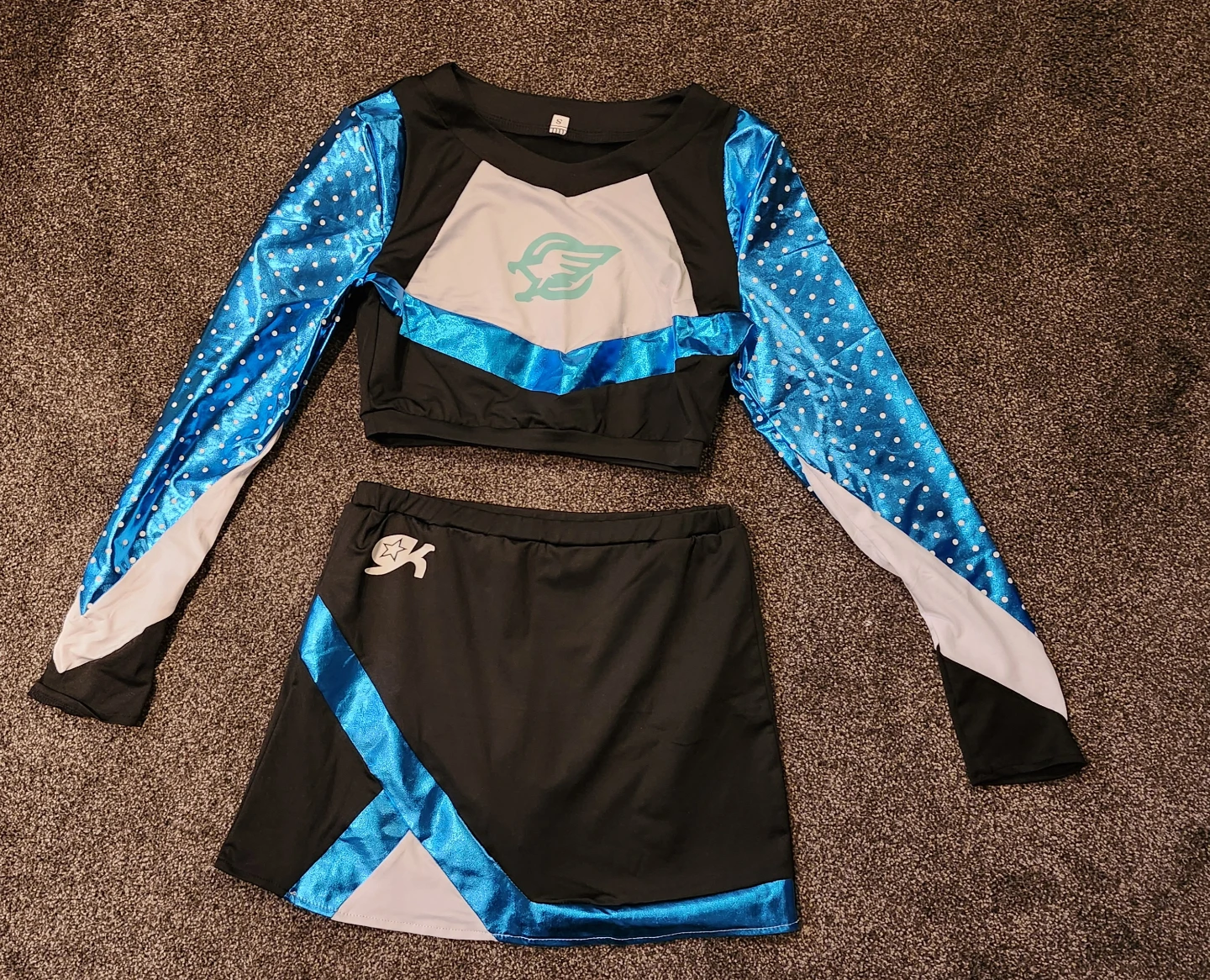 Cheerleading Uniform Set - Crop Top & Skirt