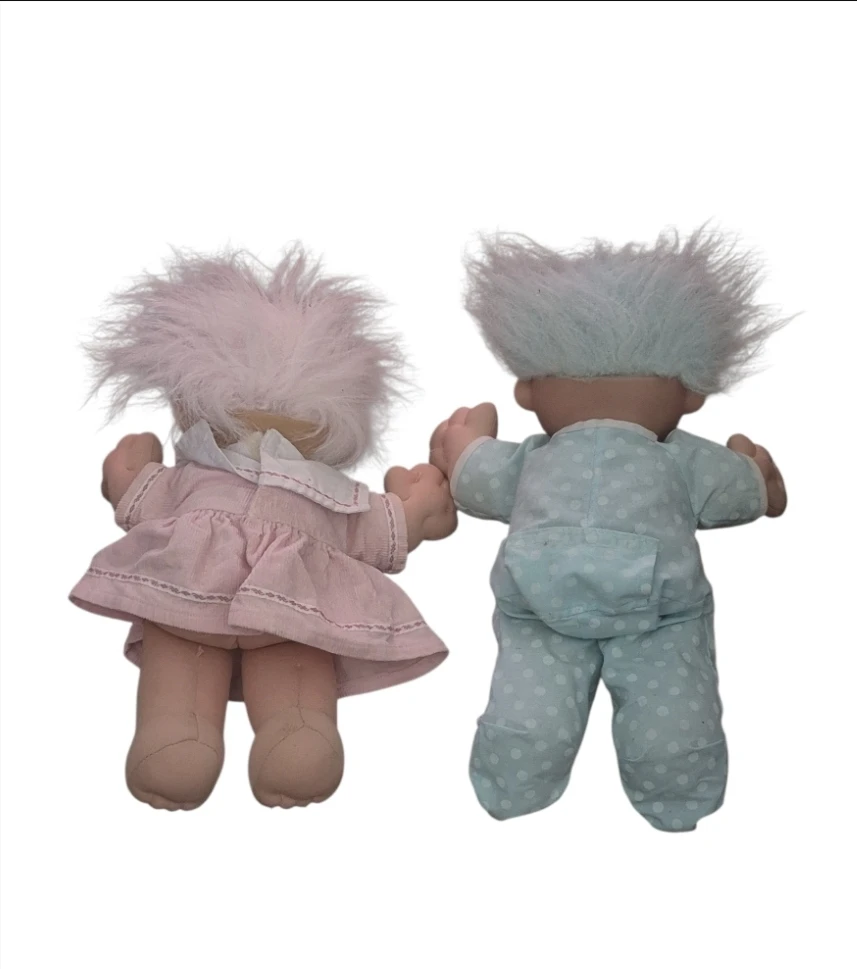 Vintage Troll Dolls - Baby Boy & Girl Set - photo 2