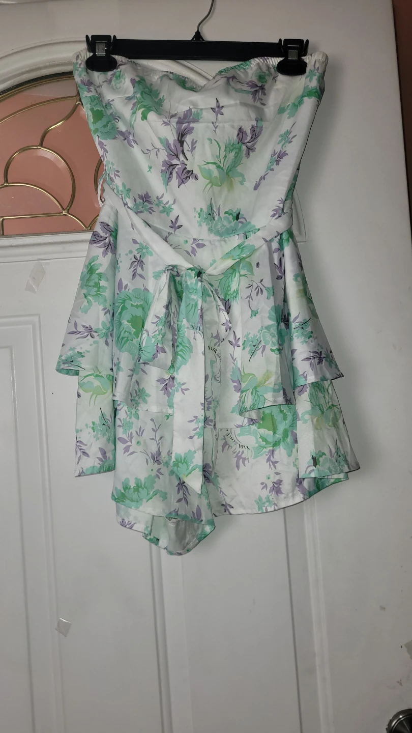 Strapless Floral Romper - photo 2
