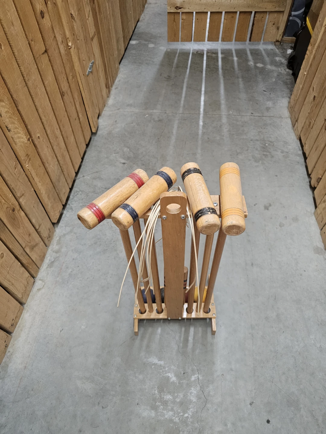 Wooden Croquet Set with 4 Mallets and Balls - photo 2
