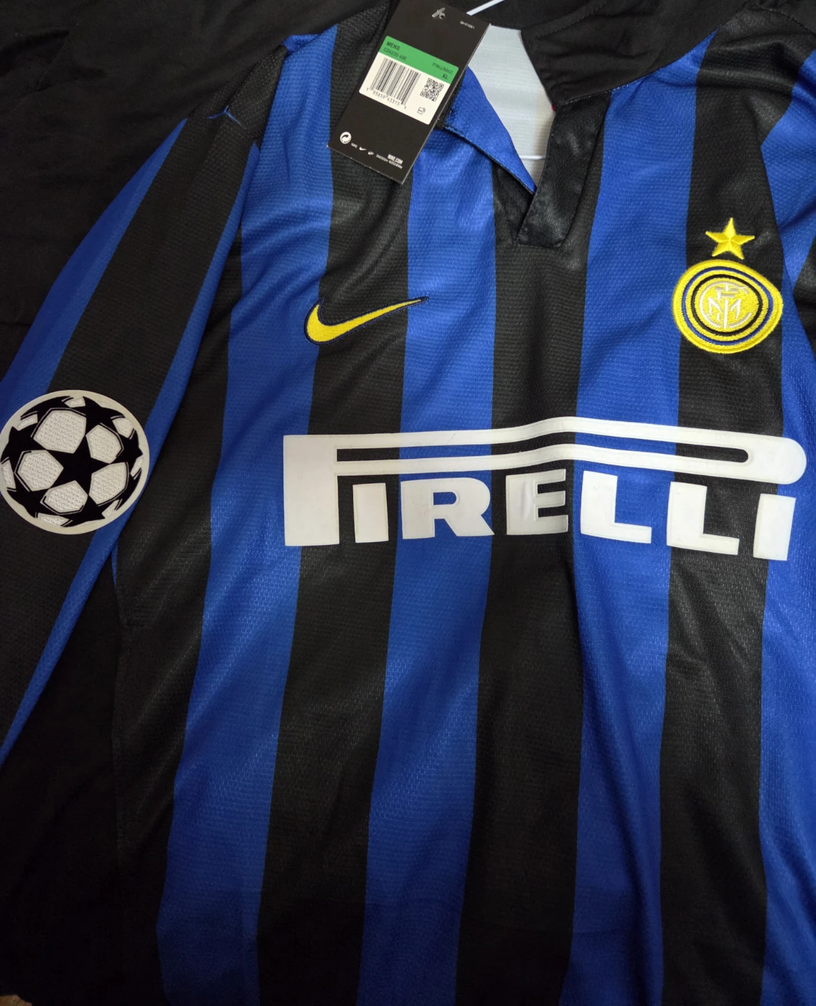 ⚽️ INTER MILAN 98/99  RONALDO #9  HOME  JERSEY  - LARGE ⚽️ - photo 3
