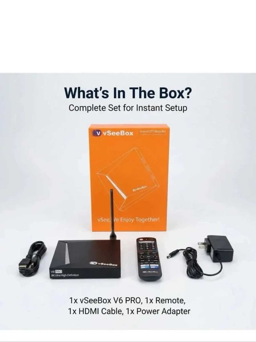 vSeeBox V6 PRO Android 14 8K Smart TV Box - photo 2