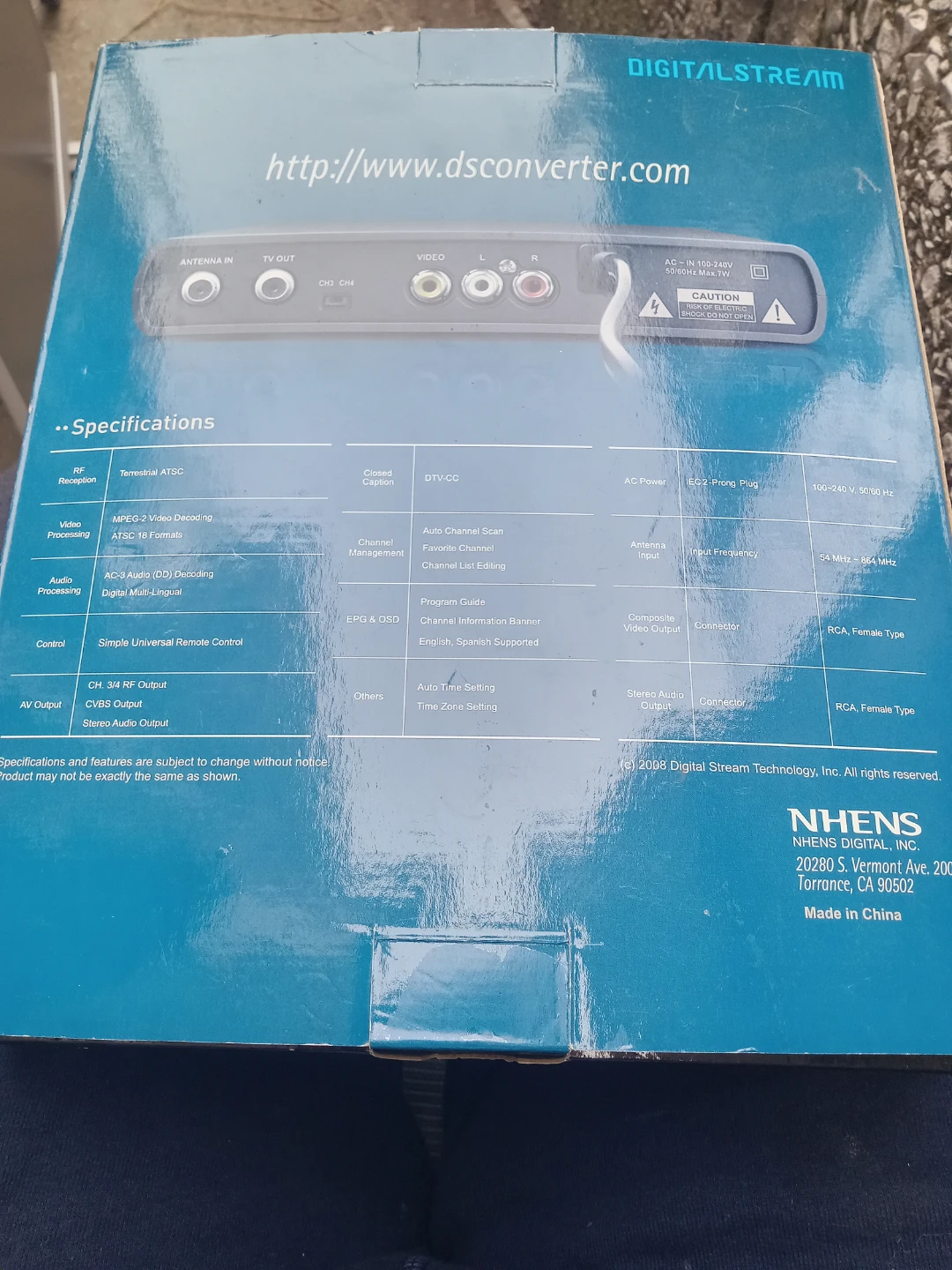 Digital Stream DTV9900 Digital to Analog Converter Box - photo 2