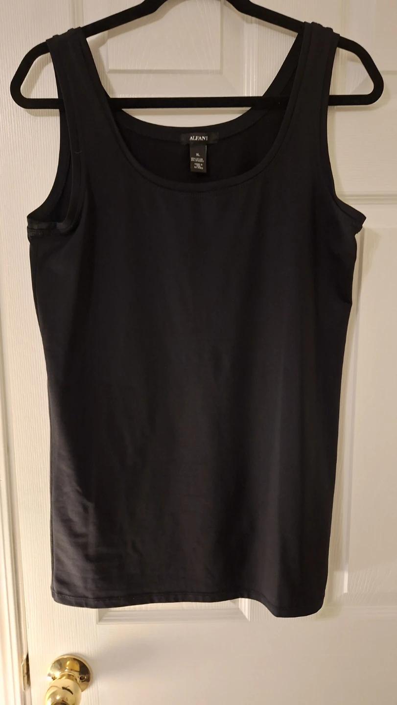 Alfani Black Tank Top - XL
