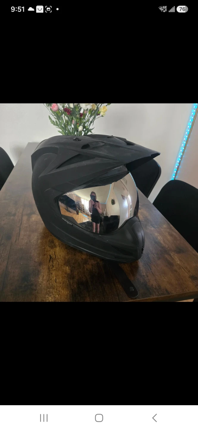Motorcycle helmet.size large .