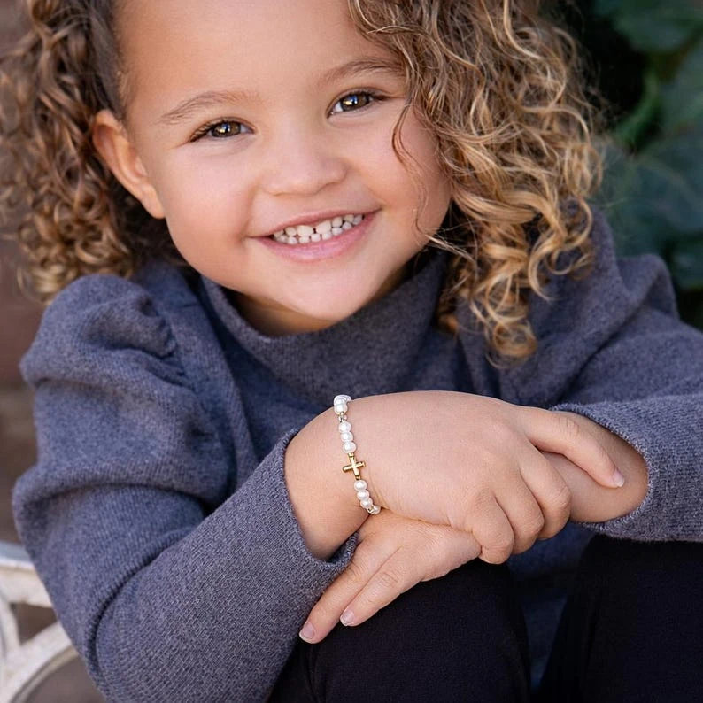Cherished Moments Pearl & Cross Bracelet - photo 4