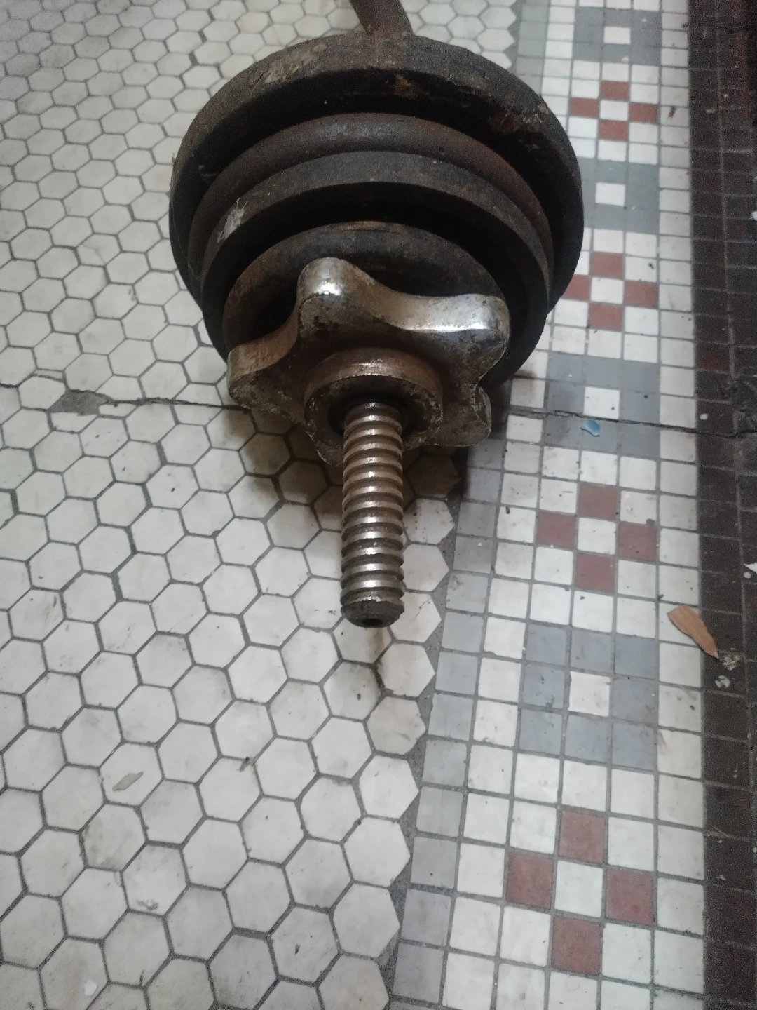 Dumbbell Barbell Weight Set including large spinner - photo 2
