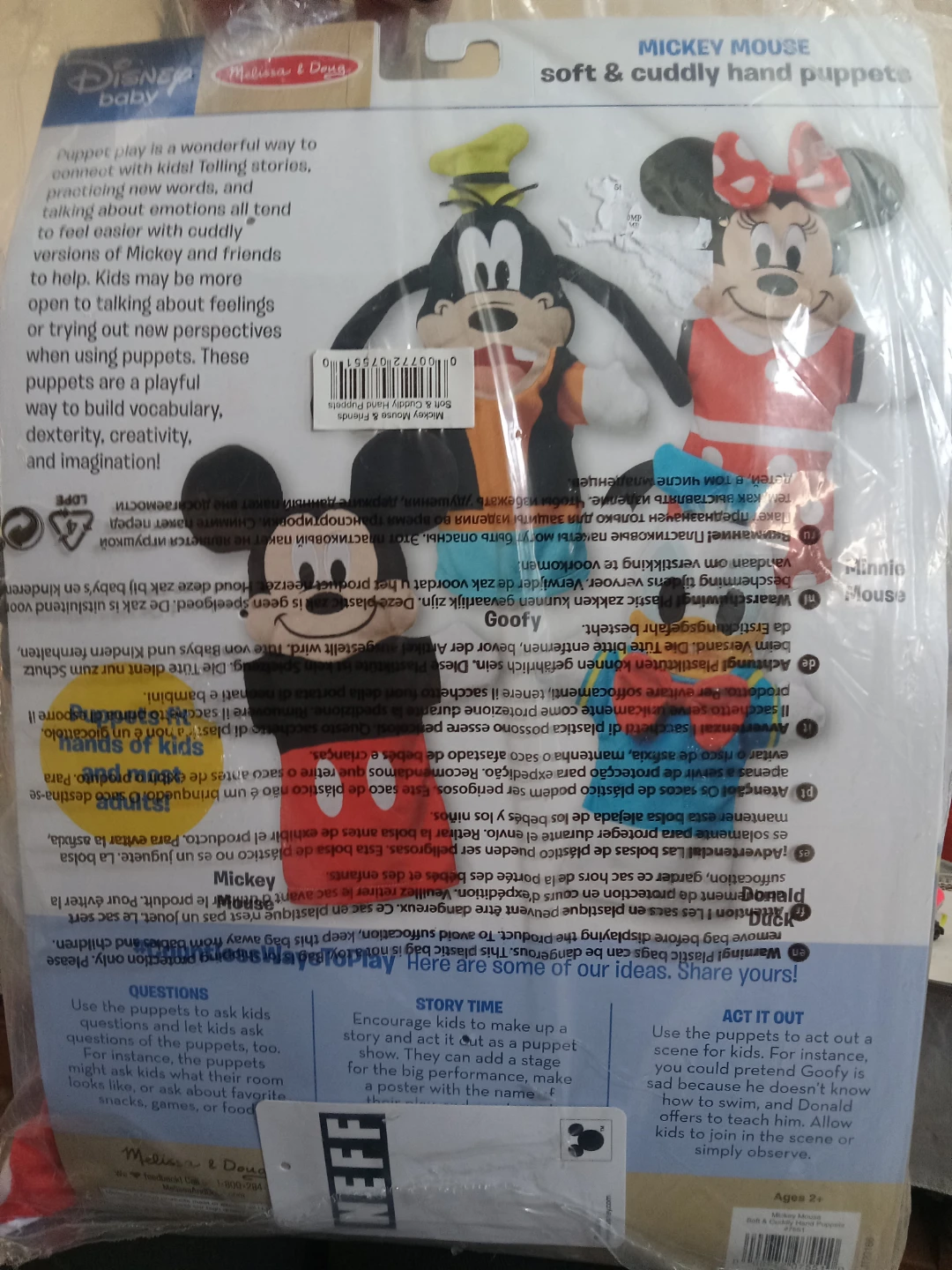 Melissa & Doug Mickey Mouse 4 Soft & Cuddly Hand Puppets - photo 2