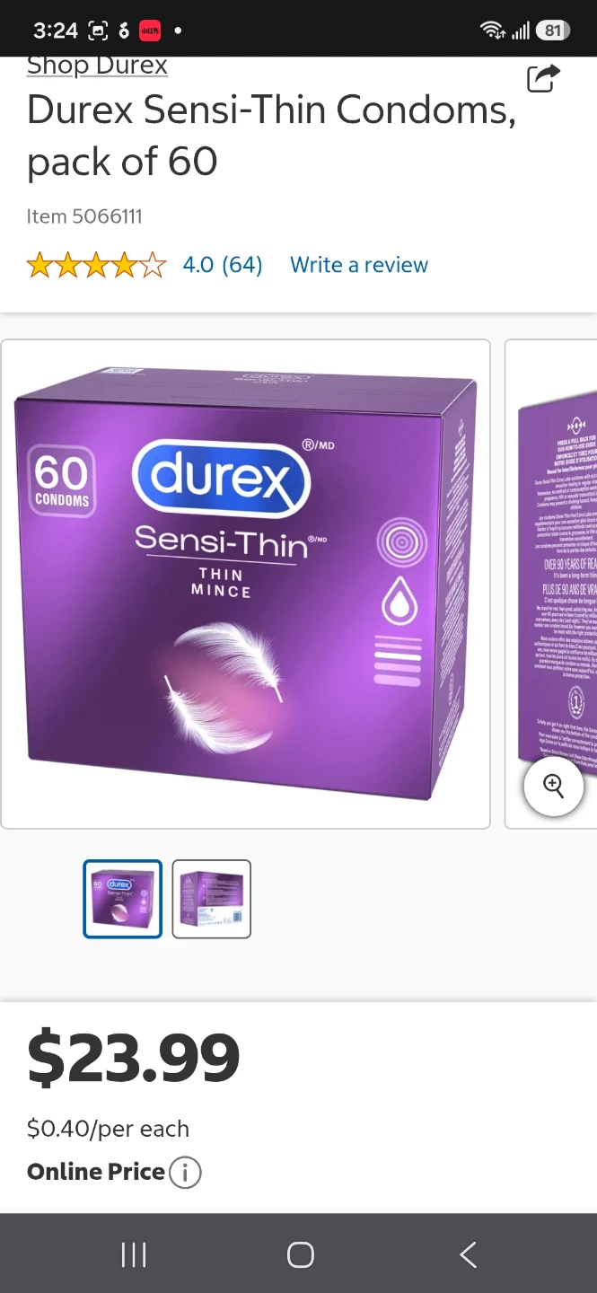 Durex Sensi-Thin Condoms, pack of 58 - photo 2