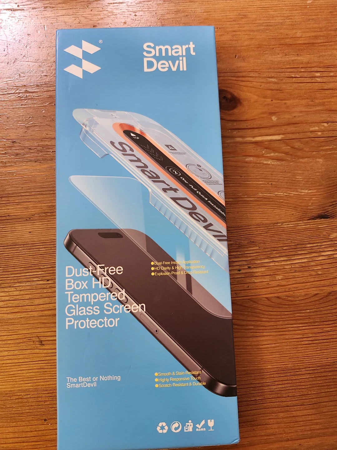 Smart Devil Dust-Free HD Tempered Glass Screen Protector
