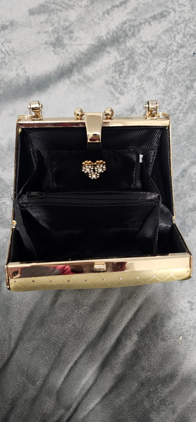 Gold Evening Clutch Purse⚽⚽ almost new - photo 4