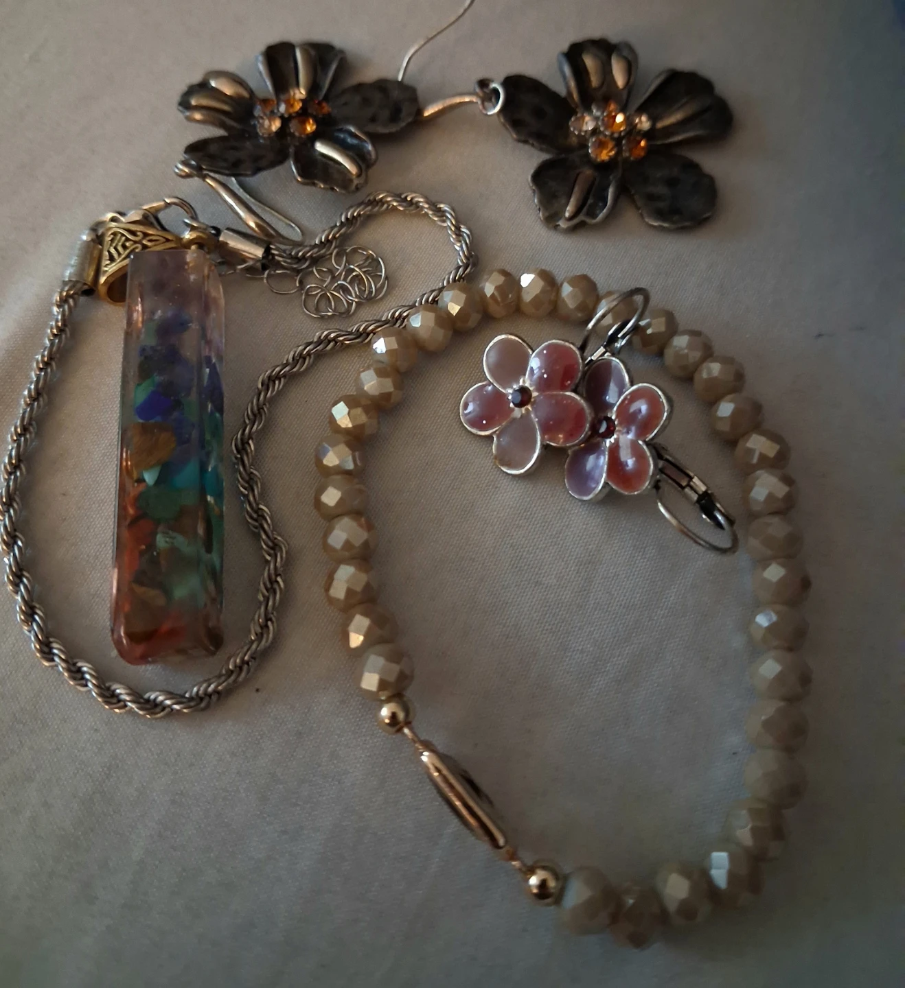 Jewellery Set: Necklace, Earrings and Bracelet - photo 5
