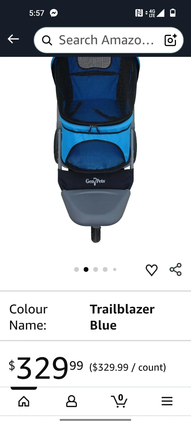 Gen7Pets Trailblazer Blue Pet Stroller - photo 3