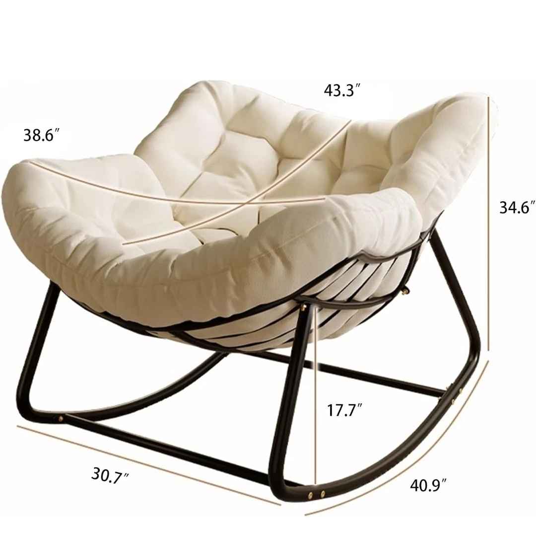 Comfortable Rocking Chair - Cream - photo 2